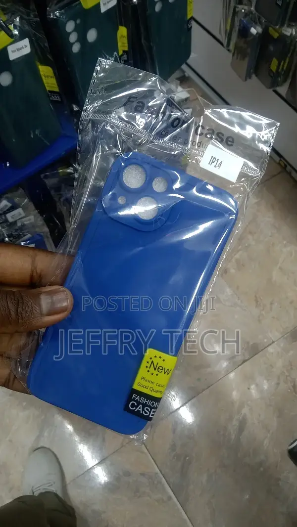Back Cover for iPhone 14 (Green, Grip Case, Silicon, Pack O