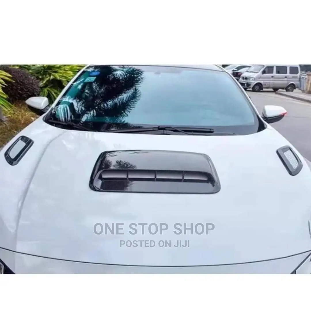 Ar Bonnet Installed With Gloss Black Hood Scoop Decor