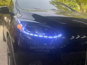 Car Headlights Fitted With Crystal Drl Lights