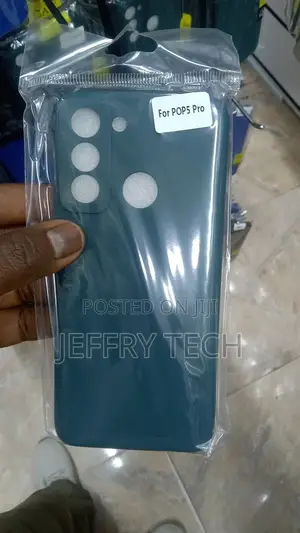Ase for Tecno Pop 5 Pro Soft Silicone Protective Cover Bumpe