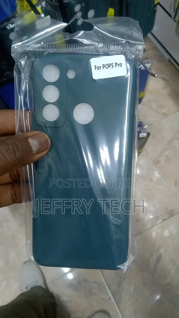 Ase for Tecno Pop 5 Pro Soft Silicone Protective Cover Bumpe
