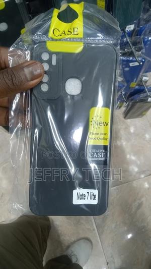 Silicone Case for Infinix Note 7 Lite / Infinix Hot 9 - Blac - thumbnail 2