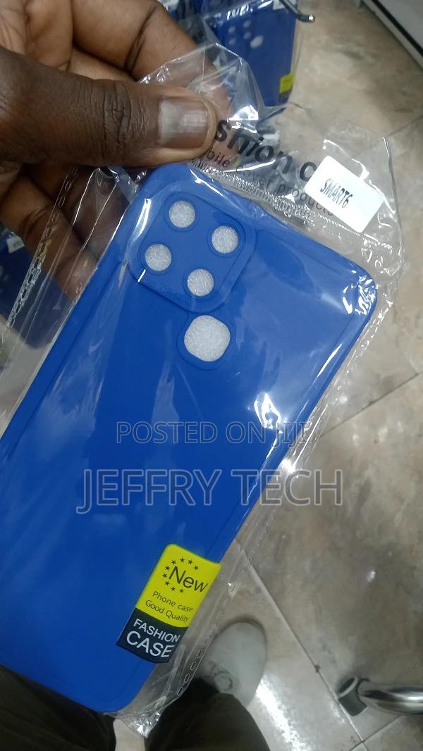 Infinix Smart 6 Soft Silicone Bumper Shell Black Flexible Ru - thumbnail 3