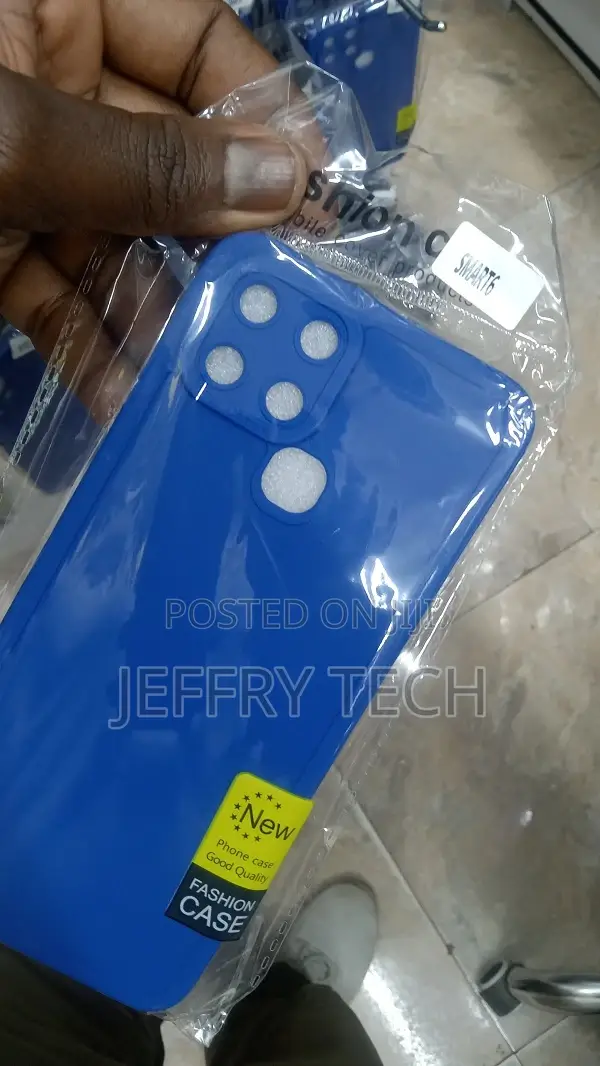 Infinix Smart 6 Soft Silicone Bumper Shell Black Flexible Ru