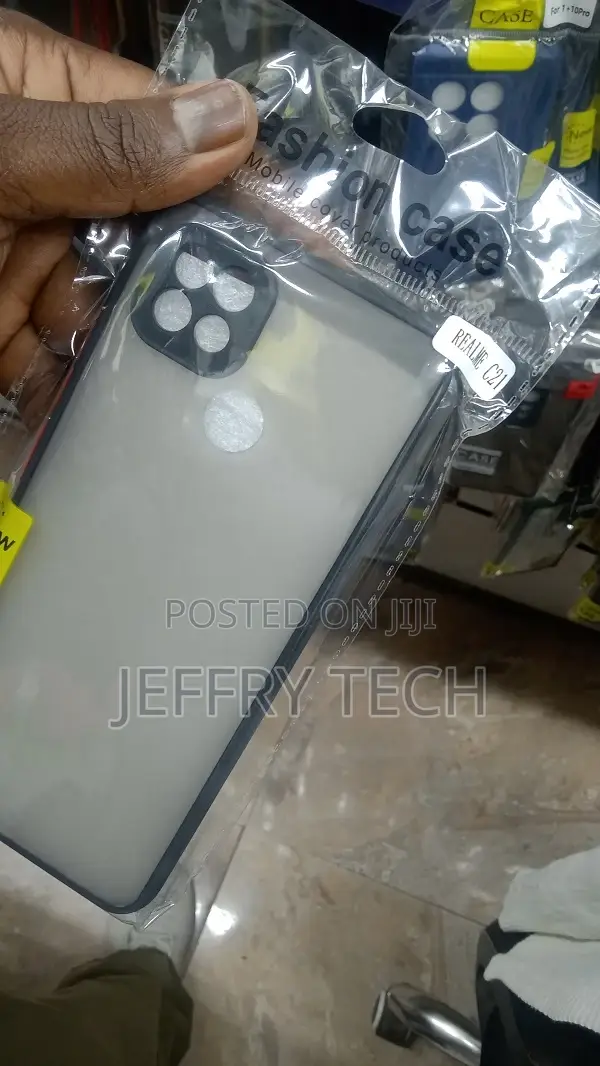 Smoke Silicone Realme C21 Back Cover