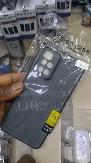 Case for Xiaomi Redmi 10 2022 Carbon Fibre Effect Back Cover