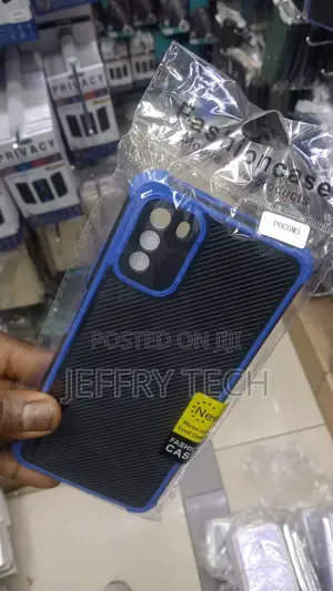 Shockproof Carbon Fiber Cover for Xiaomi Poco M3 Case Xiaomi