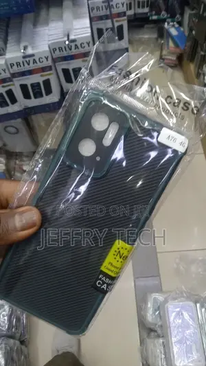 Oppo A76 Case Bumper Soft Silicone Carbon Fiber Back Cover F