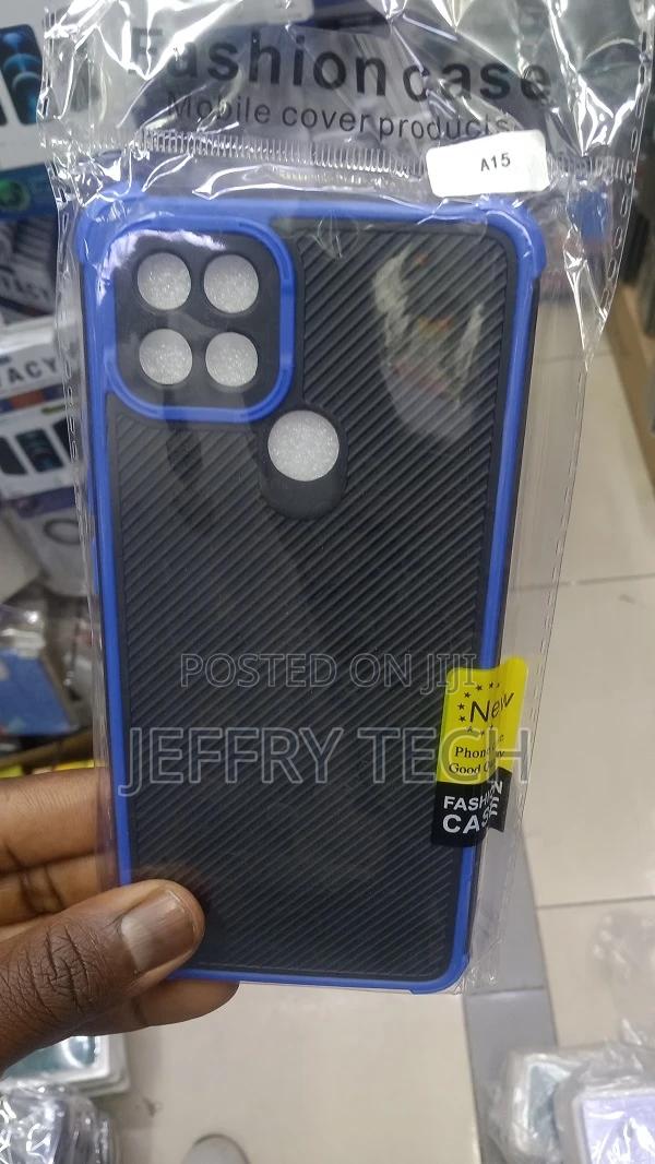 Cases for Oppo A15 Carbon Fiber Texture Shockproof TPU Case