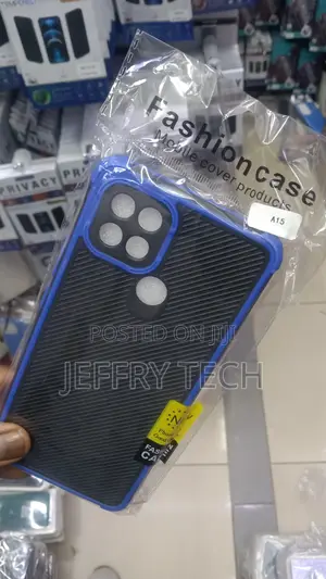 Cases for Oppo A15 Carbon Fiber Texture Shockproof TPU Case