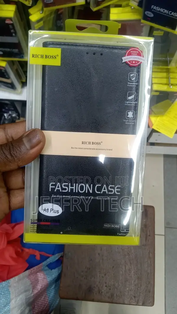 Flip Back Cover Case for Samsung Galaxy A8 Plus