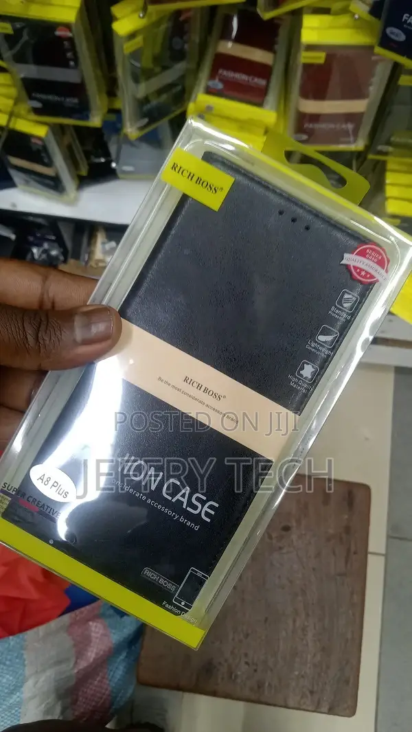 Flip Back Cover Case for Samsung Galaxy A8 Plus