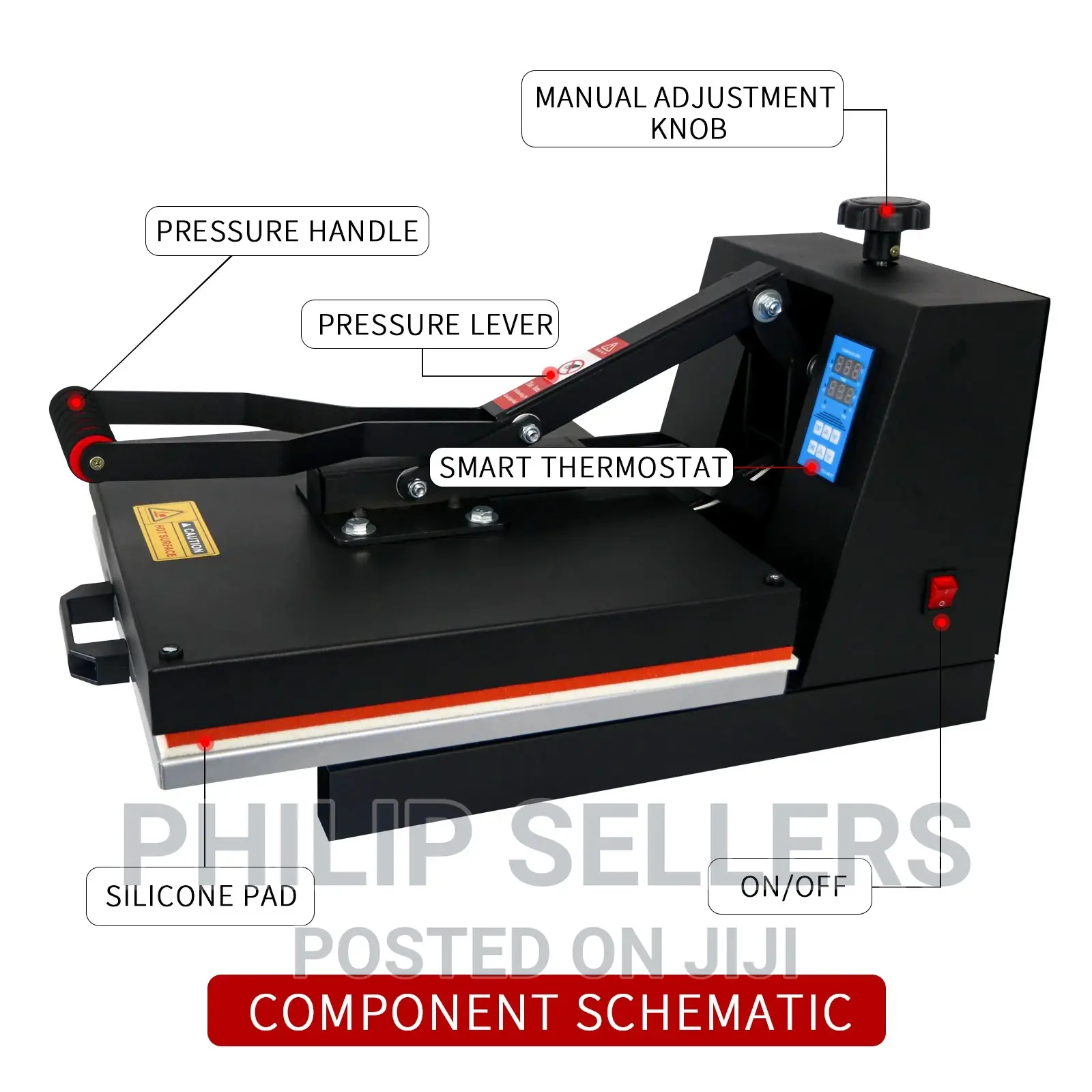 15*15 Inch Heat Press Machine for Digital T-Shirt