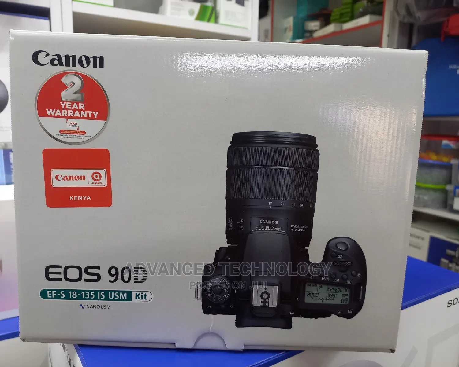 Eos Canon 90D EF-S 18-135 IS USM Kit