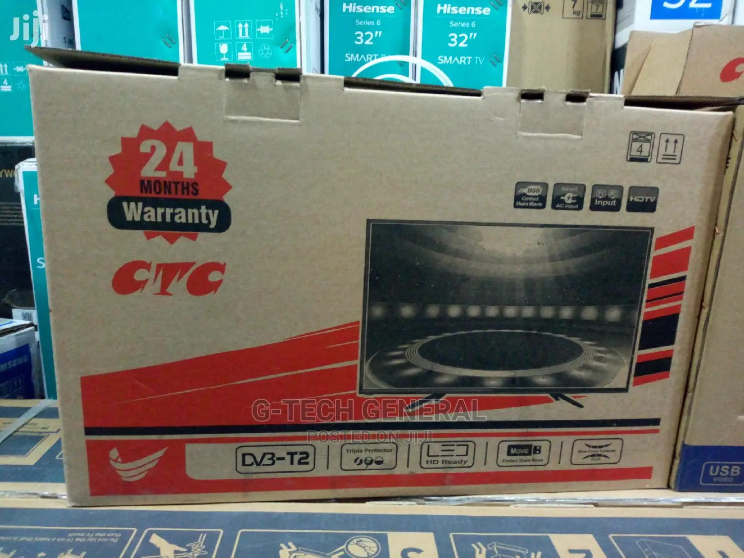 CTC 24 Inch Digital LED TV AC/DC Clear Images 