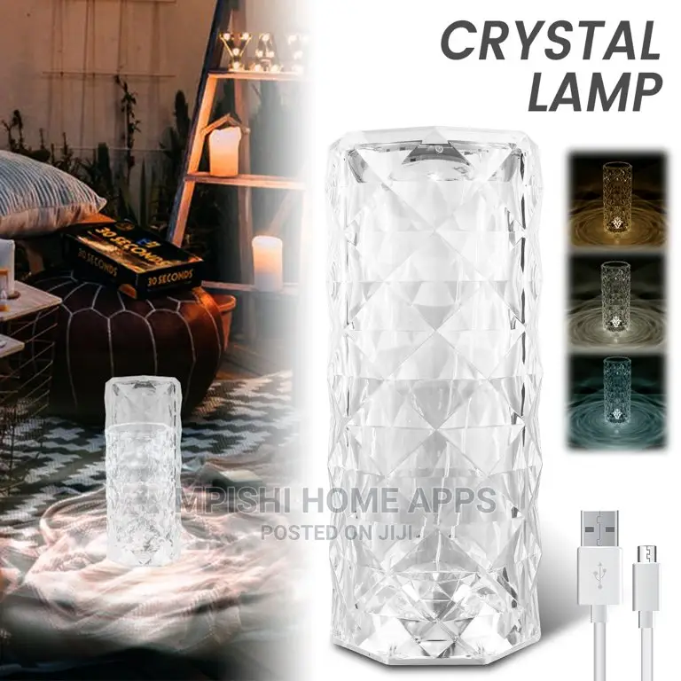 3 in 1 Crystal Table Lamp
