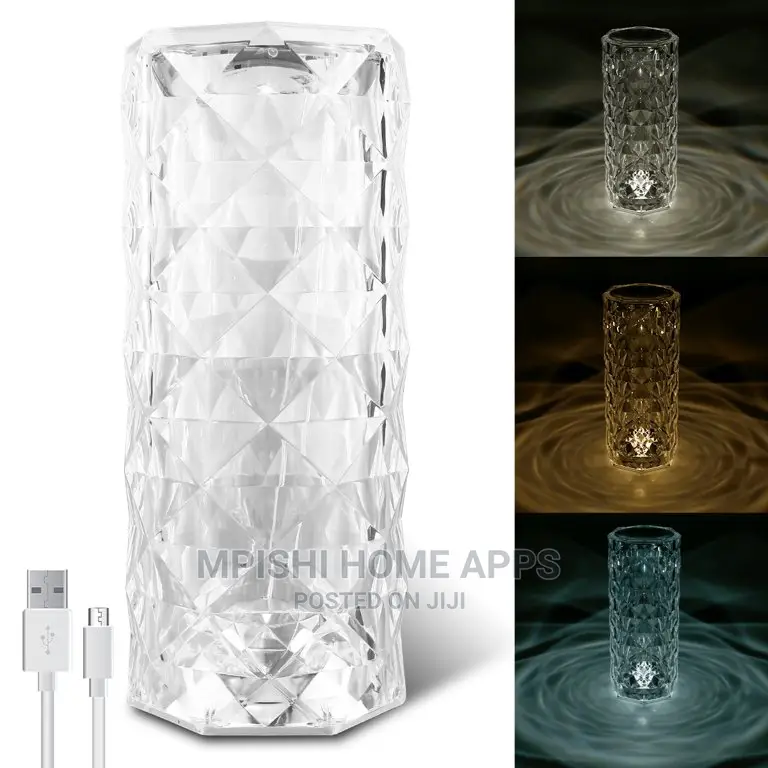 3 in 1 Crystal Table Lamp