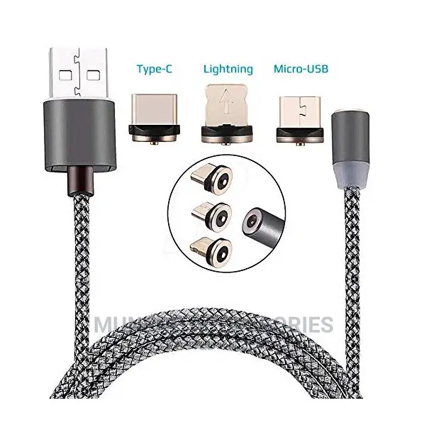 3-In-1 Magnetic Usb Fast Charging Cable Charger TYPE C IOS