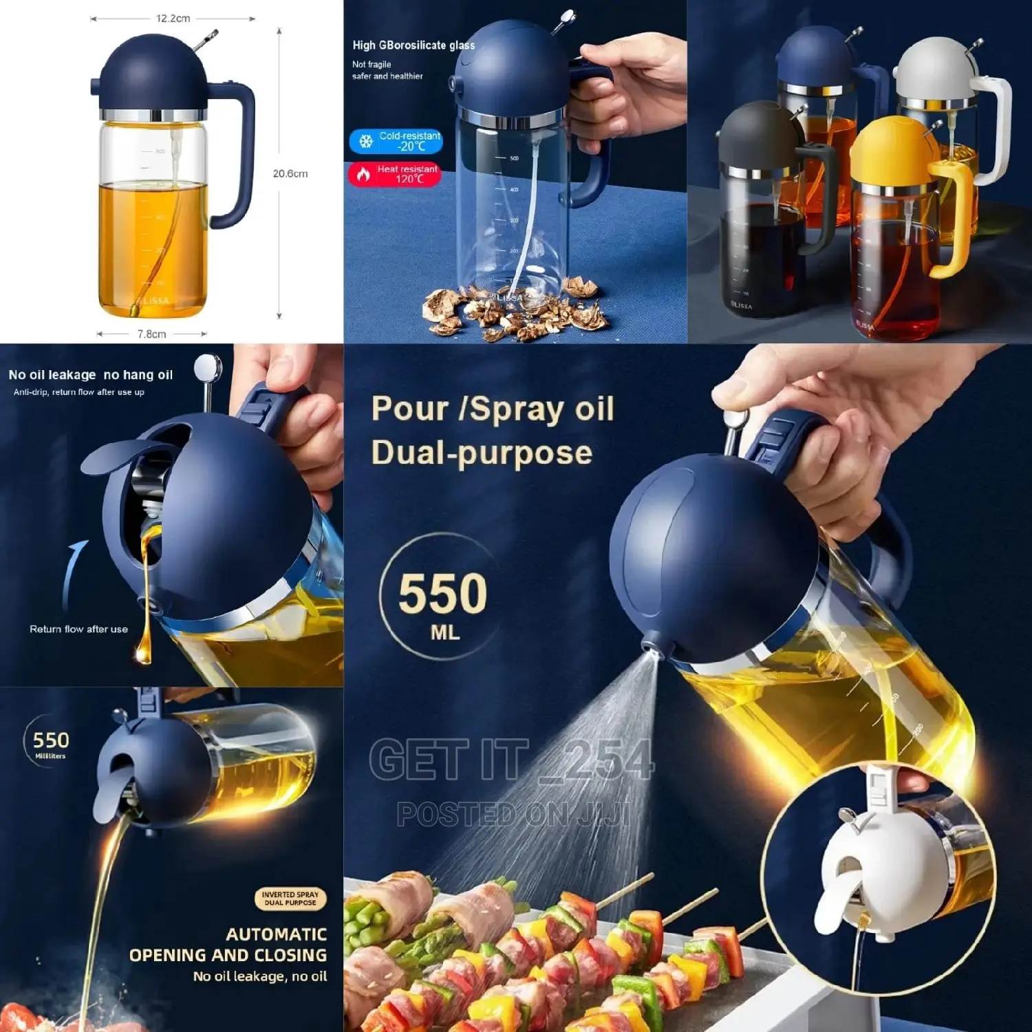 2 in 1 Oil Bottle