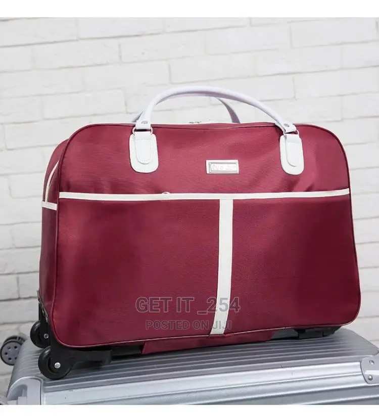 Trolley Travel Bag. Maroon, Black, Purple, Blue