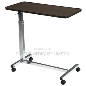 Medical Non Tilt Top Overbed Table, Chrome - thumbnail 2