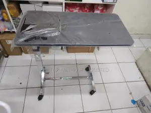 Medical Non Tilt Top Overbed Table, Chrome