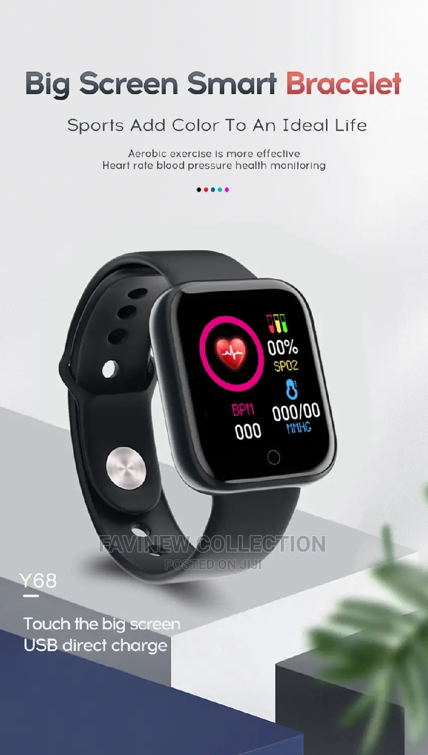 Y68 Smart Bracelet/Watch