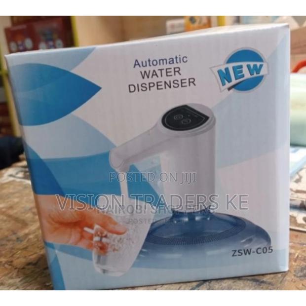 White Automatic Water Pump Dispenser - main view