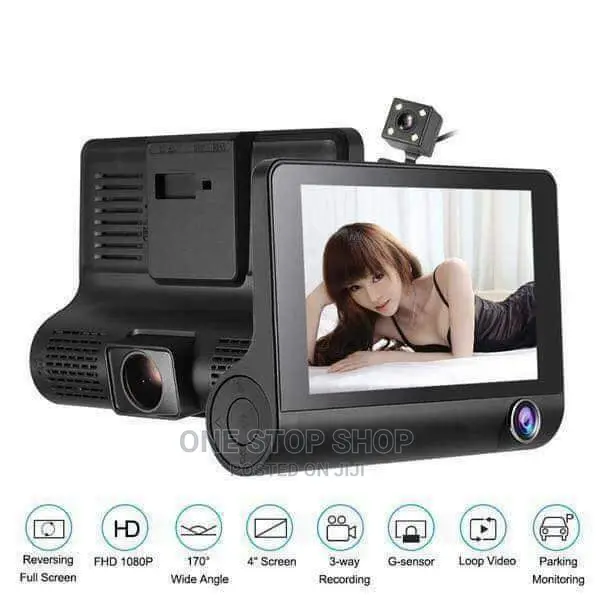 Full HD Dashboard Dvr Screen With 3 Cameras