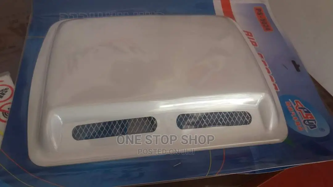 Metallic White Medium Size Bonnet Hood Scoop Universal Fit
