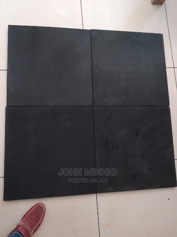 Gym Rubber Tiles 0.5m by 0.5m
