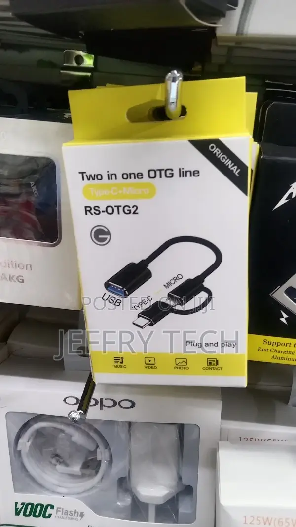 2 in 1 OTG Adapter Cable Micro USB + USB C to USB 3.0 Female