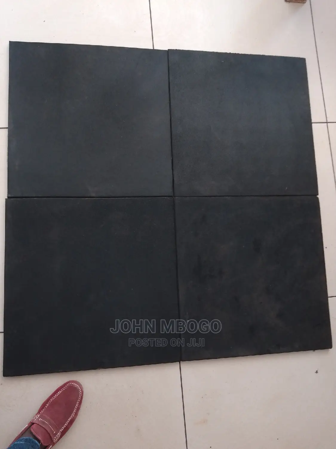 Gym Rubber Tiles. L 500mm W 500mm