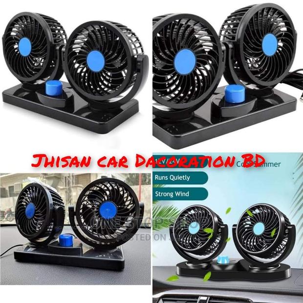 12v and 24v Double Head Car Fan