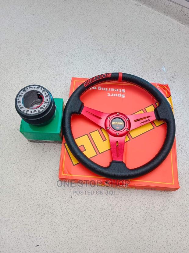 Universal Fit Momo Steering Wheel With Hub - main view