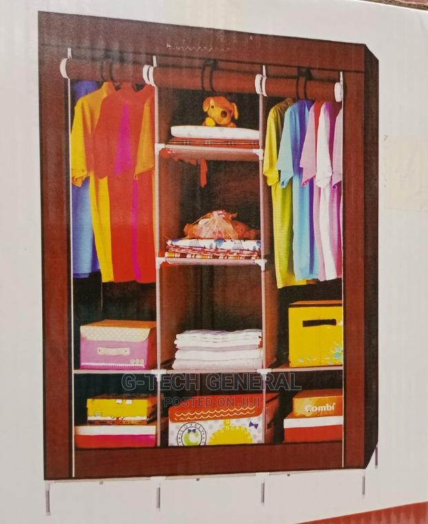 HOMMY 3 Column Metallic Portable Wardrobe