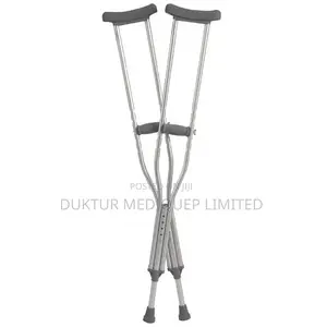 Push Button Axillary Crutch For Tall Adults, Adjustable
