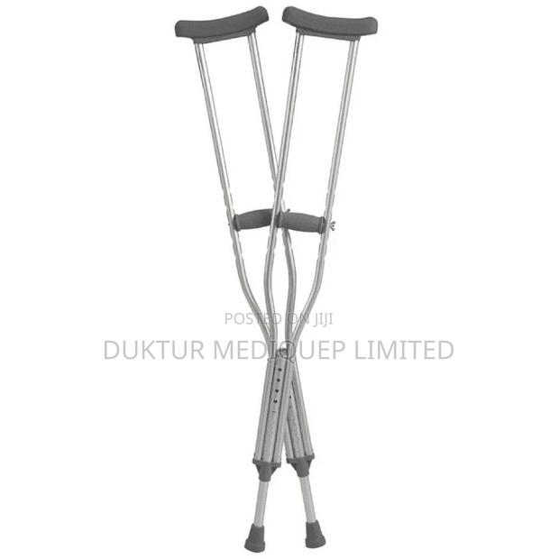 Push Button Axillary Crutch For Tall Adults, Adjustable