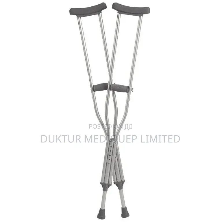 Push Button Axillary Crutch For Tall Adults, Adjustable