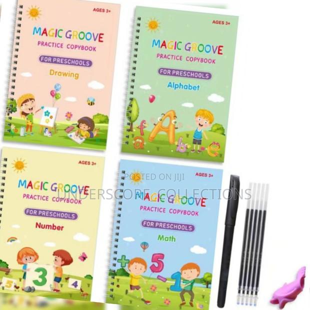 A Set of 4 Kids Magic Practice Books - main view