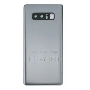 Back Cover With Camera Lens Cover for Galaxy Note 8(Silver)