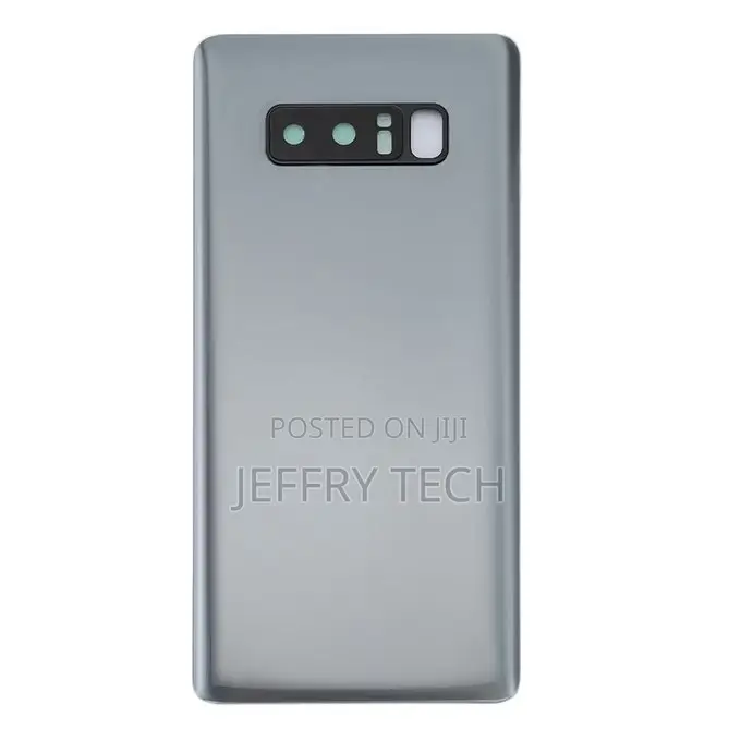 Back Cover With Camera Lens Cover for Galaxy Note 8(Silver)