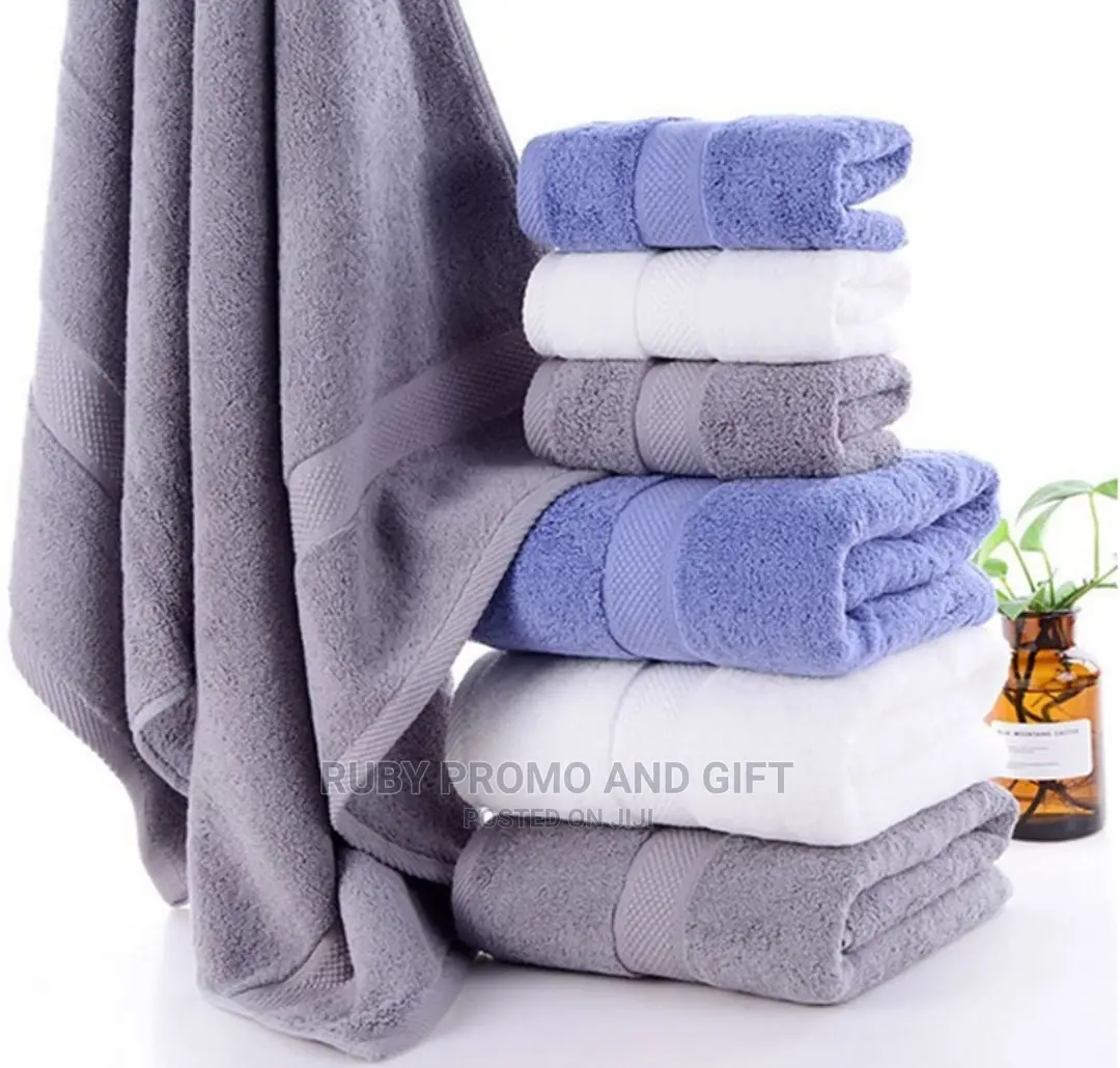 3 Set Grey Bath Towels