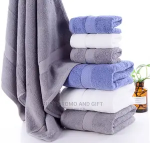 3 Set Grey Bath Towels