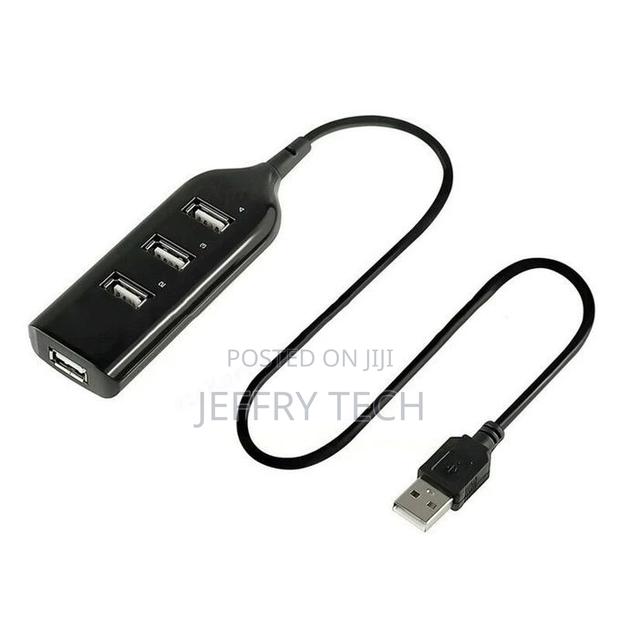 Compact Size Mini 4 Port USB 2.0 High Speed Hub Splitter Ada - main view