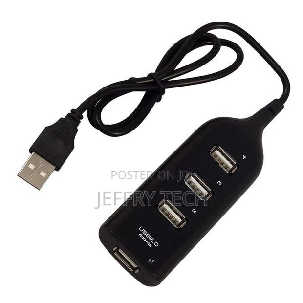 Compact Size Mini 4 Port USB 2.0 High Speed Hub Splitter Ada - thumbnail 3