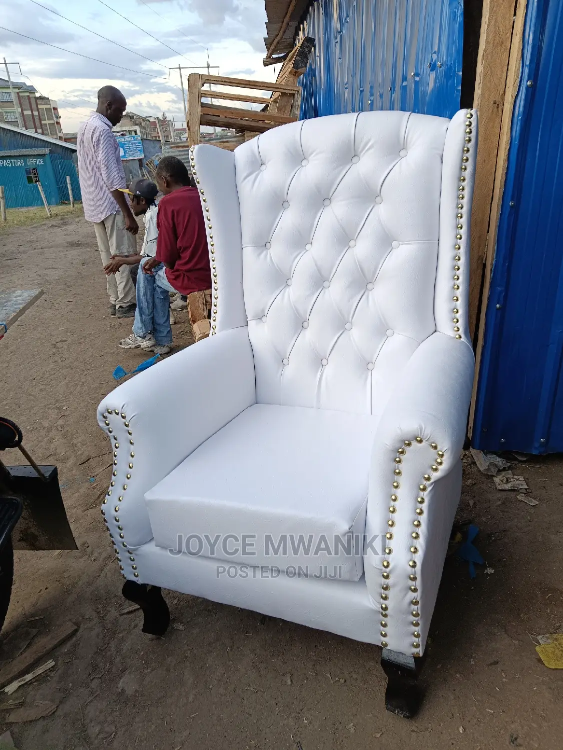 King Chair White Colour.