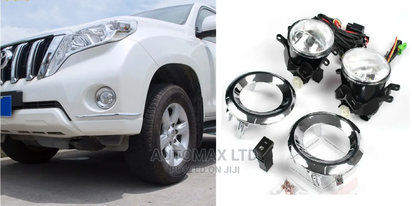 Toyota Prado, J150, Yr2014+ Chrome Finish Fog Lights