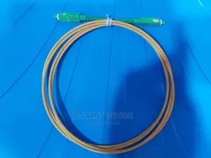 Yellow Optical Fiber Patchcord With Green SC/APC Connectors