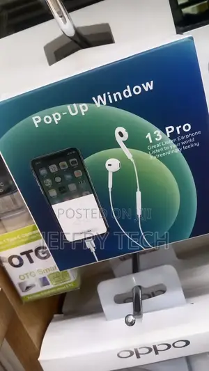 Pop-Up Window Headphones Wired Bluetooth Earphone for Apple